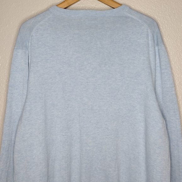 Brooks Brothers 346 Supima Cotton Knit Pullover Long Sleeve V Neck Sweater - Picture 5 of 13